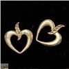 Image 1 : VINTAGE .925 STERLING SILVER HEART EARRINGS