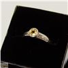 Image 1 : VINTAGE .925 STERLING SILVER & CITRINE RING SZ 8