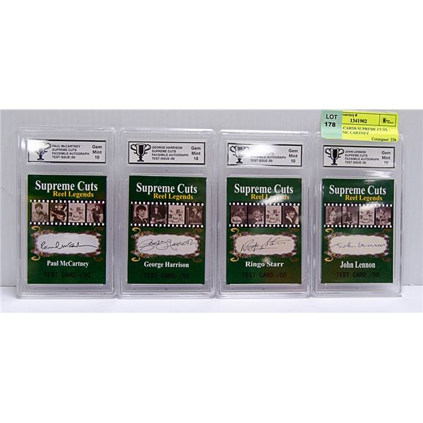 BEATLES CARDS SUPREME CUTS - LENNON/MC CARTNEY