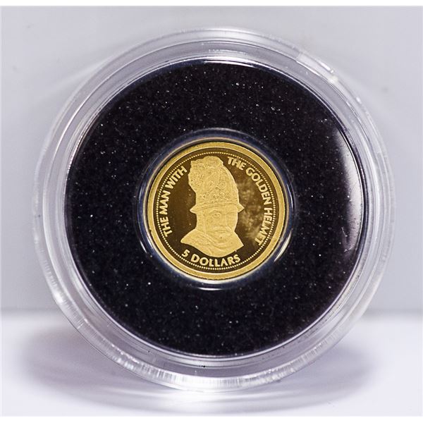 2009 .9999 GOLD $5 "REMBRANDT" FROM COOK ISL