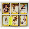 Image 1 : COMPLETE SET OF 1 - 6 BOBBY ORR INSERTS SCORE