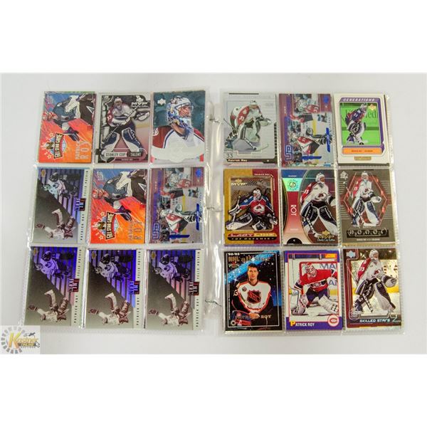 130 X PATRICK ROY HI VALUE INSERT CARDS