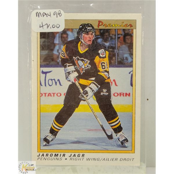 UNCLAIMED JAROMIR JAGR OPC PREMIER PENGUIN RC CARD