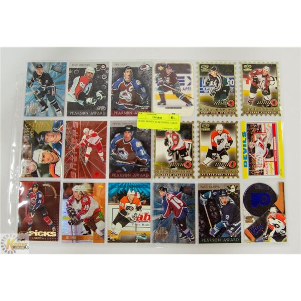 18 NHL MONEY STAR INSERT CARDS