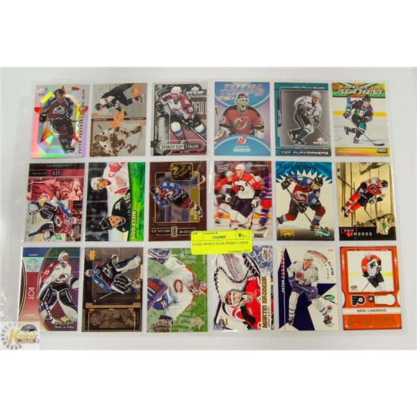 18 NHL MONEY STAR INSERT CARDS