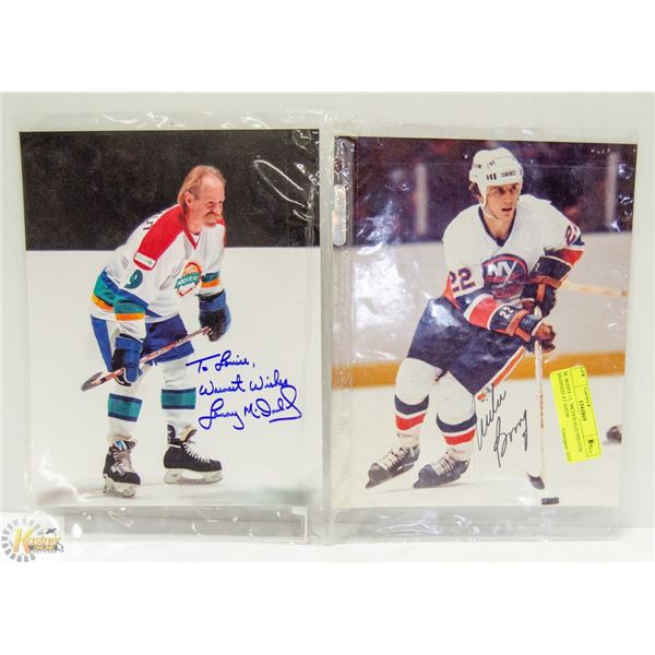 M. BOSSY / L. MCDONALD SIGNED PHOTOS