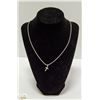 Image 1 : .925 SILVER ITALY 18 INCH ROPE CHAIN WITH A CROSS