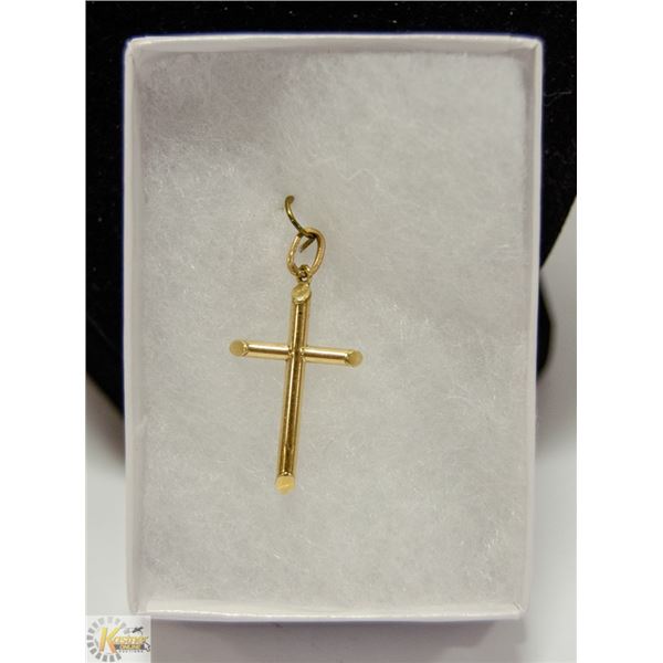 10 KT GOLD CROSS PENDANT