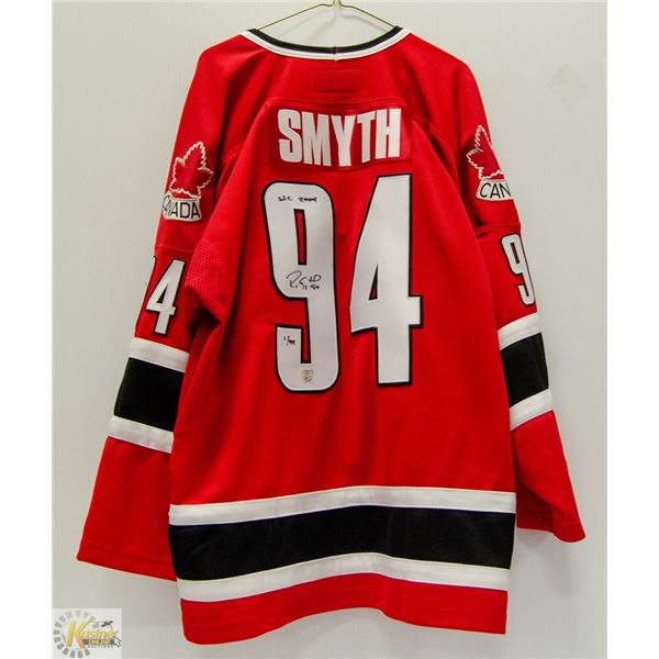 SIGNED RYAN SMYTH TEAM CANADA SWEATER