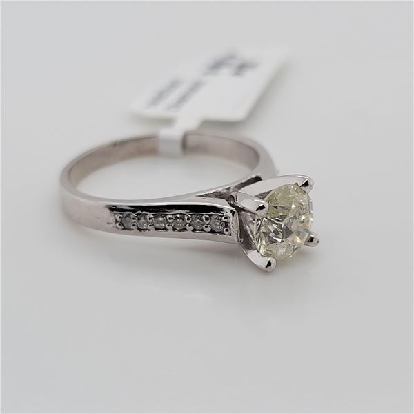 14K  DIAMOND (0.95CT,I2,I)  0.12CT RING