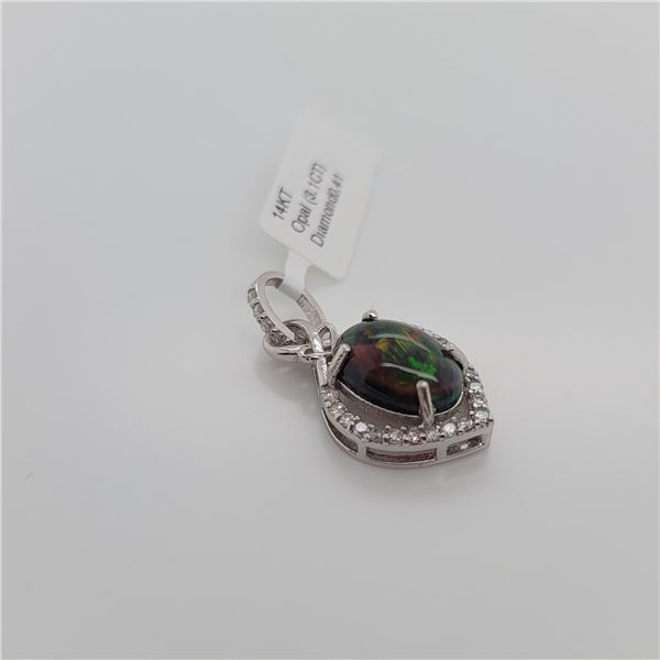 14K  BLACK OPAL DIAMOND (0.41CT,I1-3,G-H)