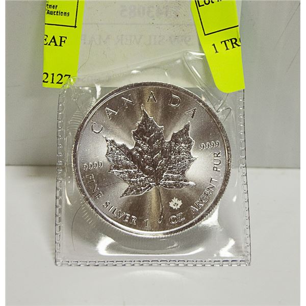1 TROY OZ .999 SILVER MAPLE LEAF