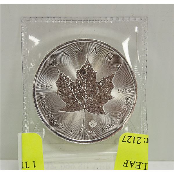1 TROY OZ .999 SILVER MAPLE LEAF