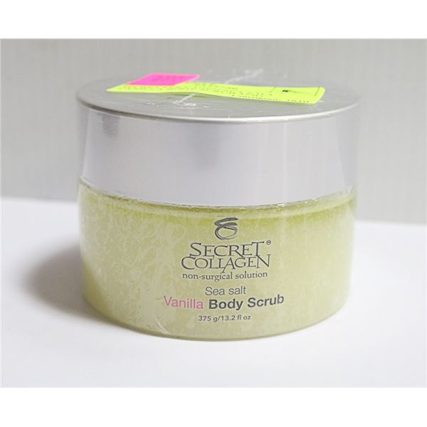 SECRET COLLAGEN SEA SALT VANILLA BODY SCRUB 375G