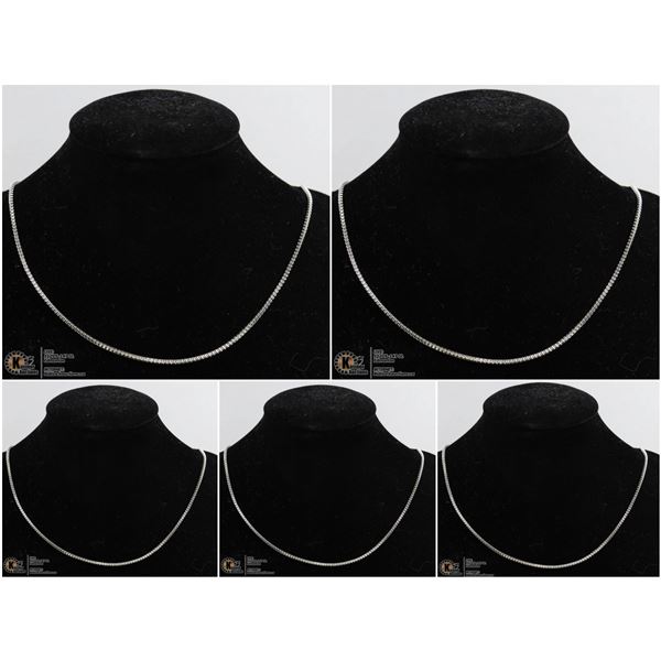 LOT OF 5 22" ROPE CHAINS