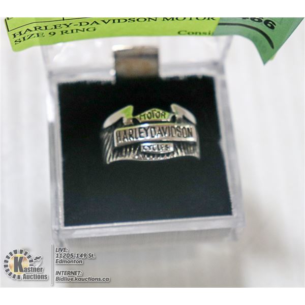 HARLEY-DAVIDSON MOTOR CYCLES SIZE 9 RING