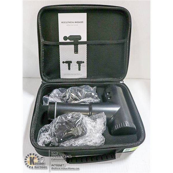 NEW PERCUSSION MASSAGE GUN W/ ATTACHEMENTS