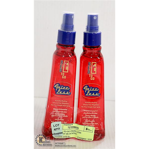 2 RED-E TO GO FRIZZ LESS HUMIDITY BLOCKING