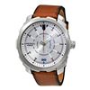 Image 1 : NEW DIESEL 46MM SILVER DIAL LEATHER STRAP MSRP$220