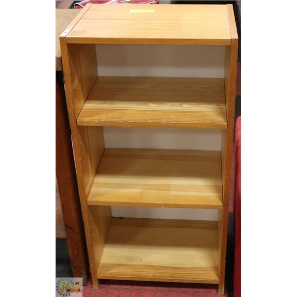 3 SHELF WOOD BOOK STAND