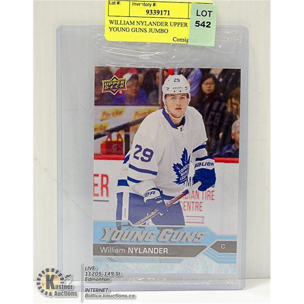 WILLIAM NYLANDER UPPER DECK YOUNG GUNS JUMBO