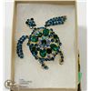 Image 1 : TURTLE RHINESTONE BROOCH