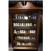 Image 1 : CUSTOM WOOD DISPLAY CASE W/ 55 SEWING THIMBLES