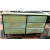 Image 1 : VINTAGE PAINTED DRESSER SIX-DRAWER DRESSER,