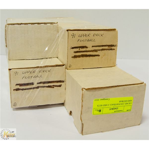 4 X NFL UD FOOTBALL CARD SETS AND EXTRAS