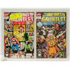 Image 1 : 2 X INFINITY GAUNTLET COMICS #1 AND #2 KEY ISSUES