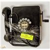 Image 1 : 1950'S HEAVY METAL CRANK WALL PHONE COMPLETE