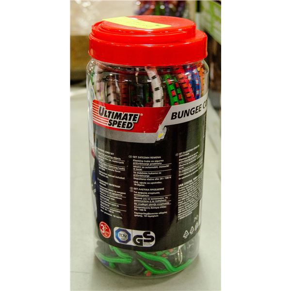 NEW 18PC VARIOUS SIZE BUNGEE CORD SET