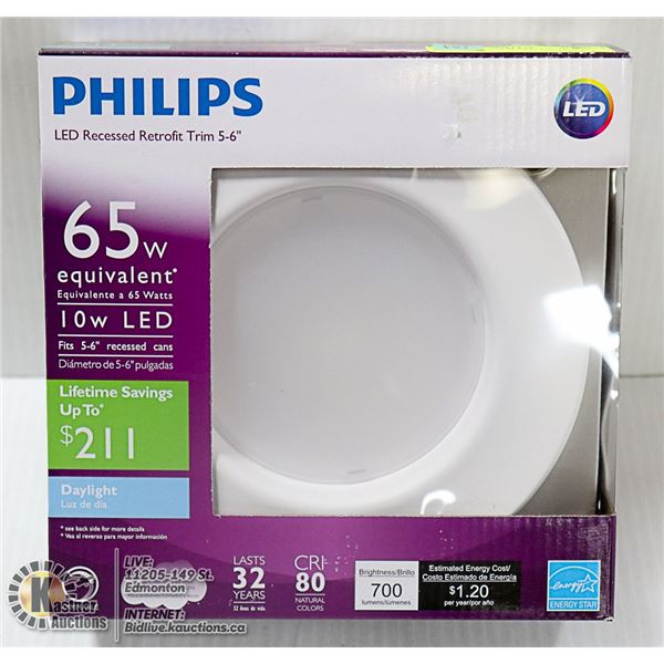 NEW PHILIPS 65W LED RECESSED LIGHT 5-6"