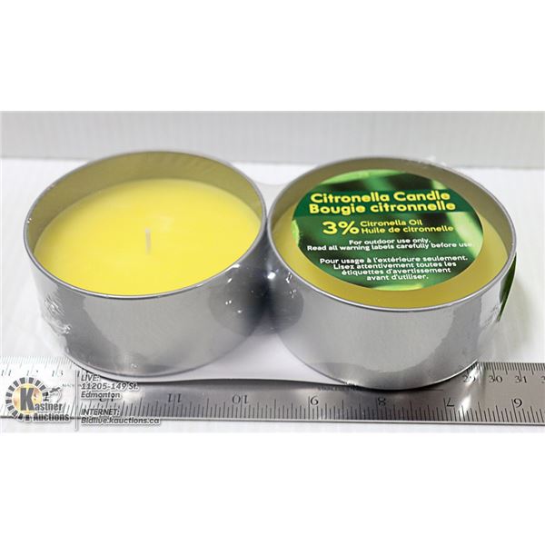 2 CITRONELLA CANDLES
