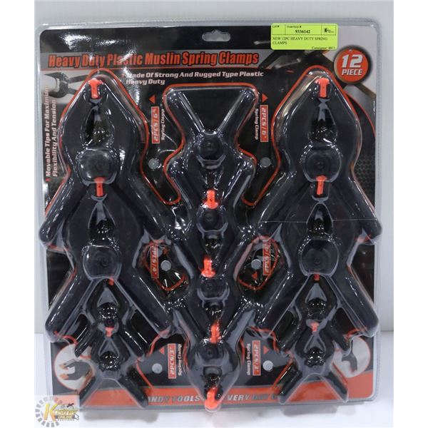 NEW 12PC HEAVY DUTY SPRING CLAMPS