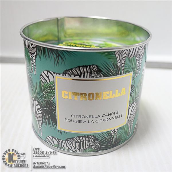 140G CITRONELLA CANDLE IN A DECORATIVE TIN