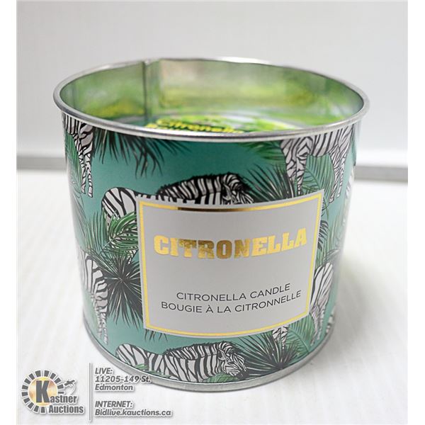 140G CITRONELLA CANDLE IN A DECORATIVE TIN
