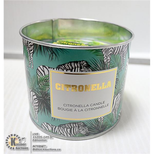 140G CITRONELLA CANDLE IN A DECORATIVE TIN