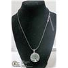 Image 1 : JADE STONE IN TREE OF LIFE SHEATH NECKLACE