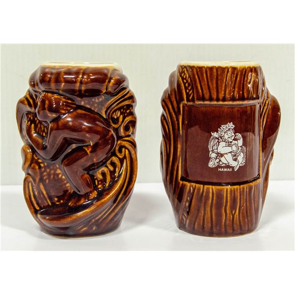PAIR OF VINTAGE MID CENTURY "SURFER MAN" TIKI MU