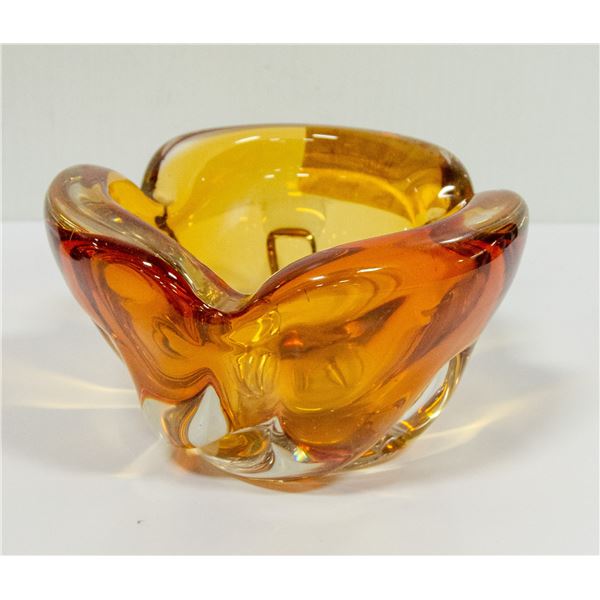 MID CENTURY CHALET ART GLASS