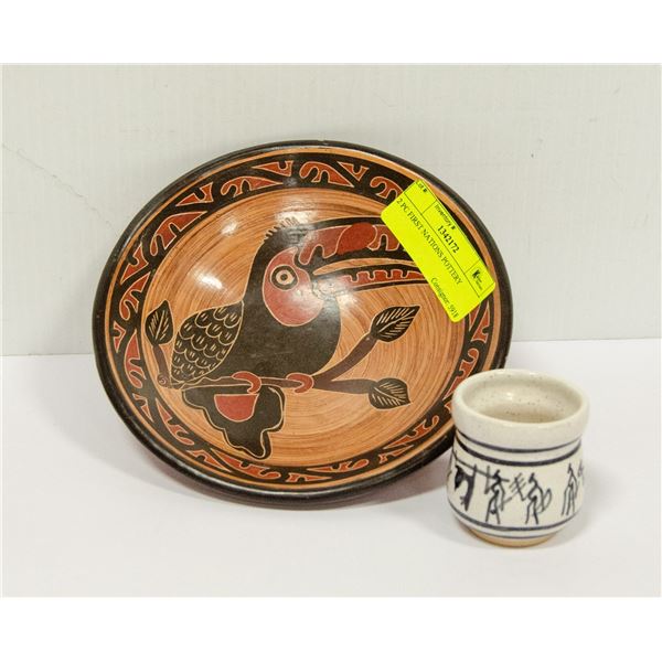 2 PC FIRST NATIONS POTTERY