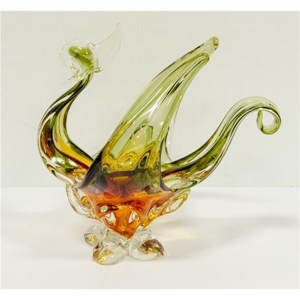MCM BIRD ART GLASS SCULPTURE