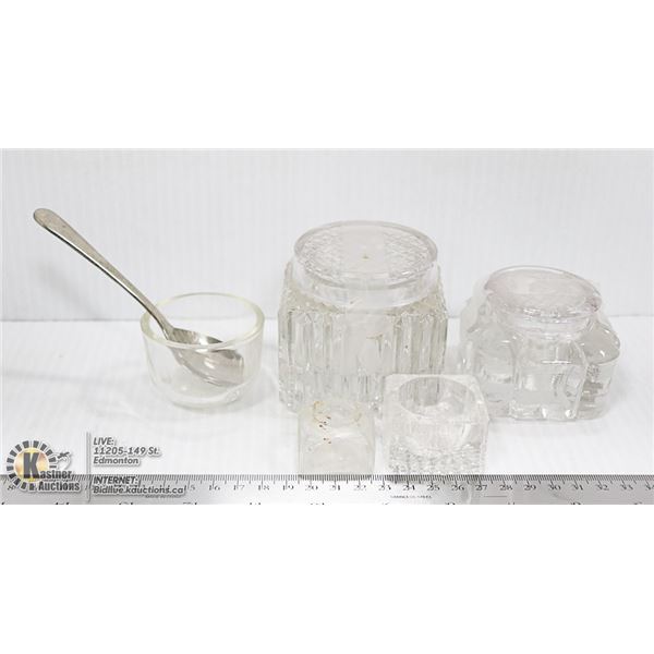 ANTIQUE COSMETIC JARS