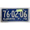 Image 1 : 1972 LICENSE PLATE