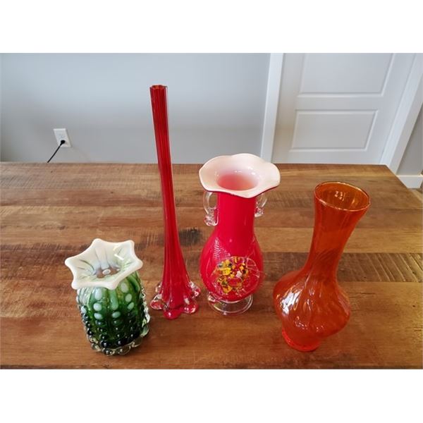 MODERN VINTAGE GLASS VASE COLLECTION
