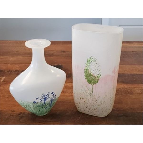 VINTAGE KOSTA BODA KJELL ENGMAN GLASS VASES