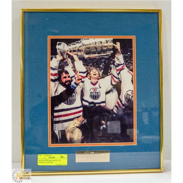 WAYNE GRETZKY PHOTO 1ST STANLEY CUP 1984