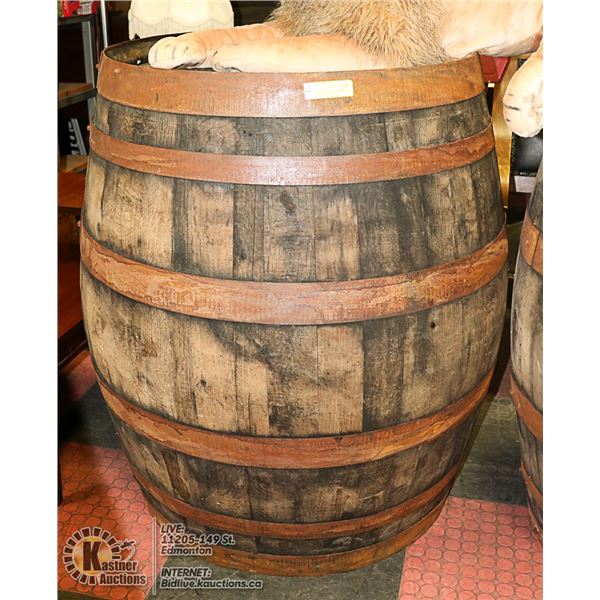 1950'S PORTUGAL 500L-RARE SIZE- WOODEN BEER BARREL