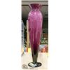 Image 1 : 20" PURPLE GLASS VASE